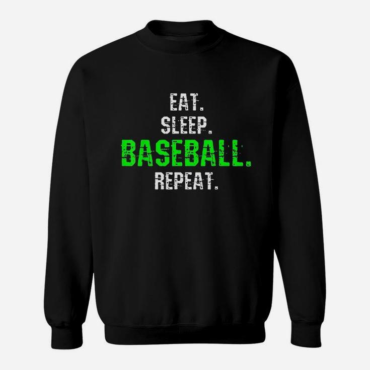 Baseball Eat Sleep Repeat Sweatshirt
