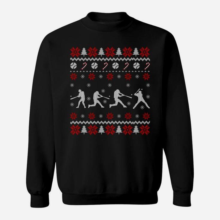 Baseball Players Ugly Christmas Sweater Xmas Gift Sweatshirt Sweatshirt