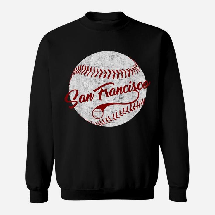 Baseball San Francisco Vintage Giant Ball, National Pastime Sweatshirt