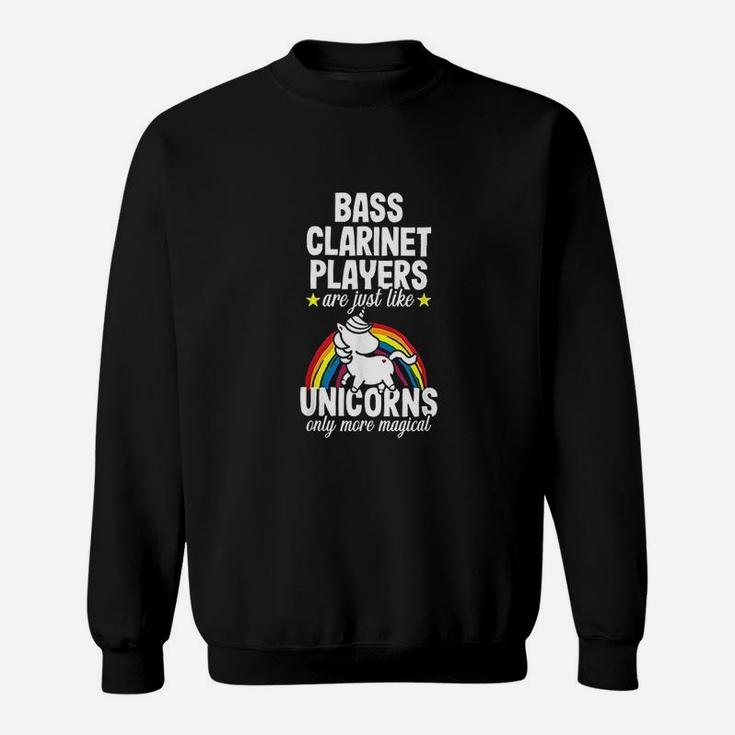 Bass Clarinet Player  Unicorns Music Instrument Sweatshirt