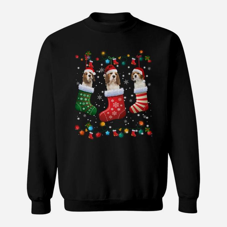 Beagle Christmas Socks Funny Xmas Pajama Dog Lover Sweatshirt