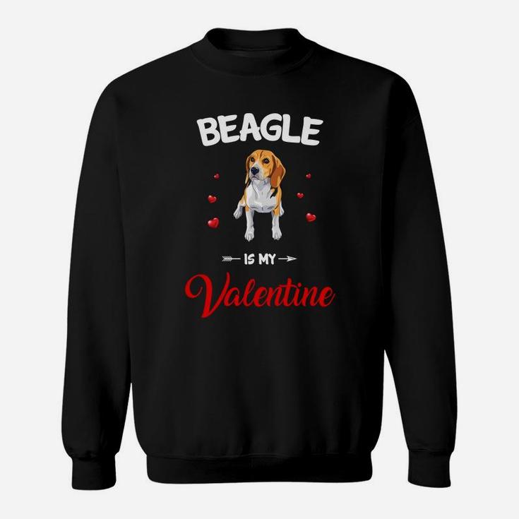 Beagle Is My Valentine Dog Breed Lovers Sweatshirt