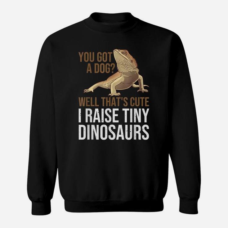 Bearded Dragon Gift Men Women Funny I Raise Tiny Dinosaurs Sweatshirt