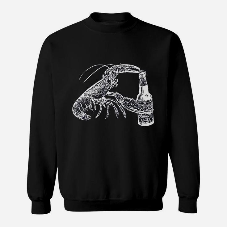 Beer Drinking Lobster Craft Beer Beach Vacation Gift Sweatshirt