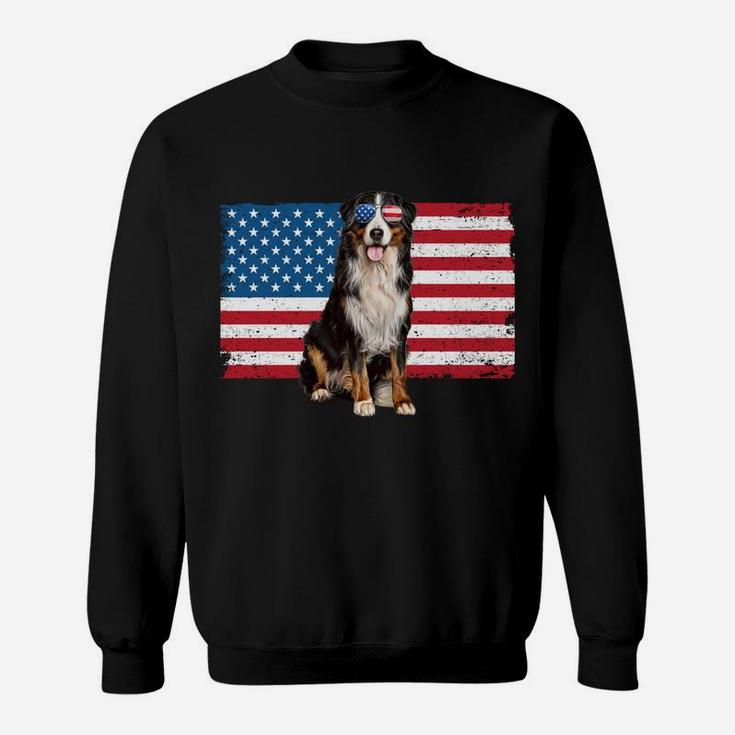 Berner Dad American Flag Dog Lover Owner Bernese Mountain Sweatshirt