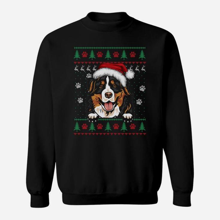 Bernese Mountain Christmas Ugly Sweater Dog Lover Xmas Sweatshirt Sweatshirt
