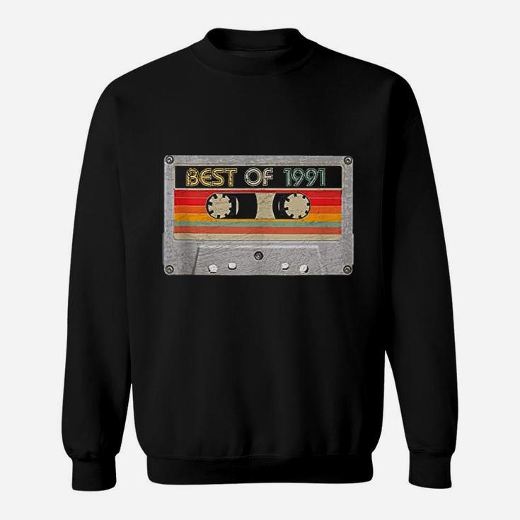 Best Of 1991 30Th Birthday Gifts Cassette Tape Vintage Sweatshirt