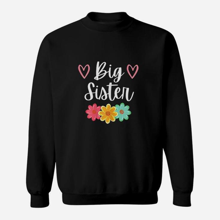 Big Sister A Floral Sweatshirt