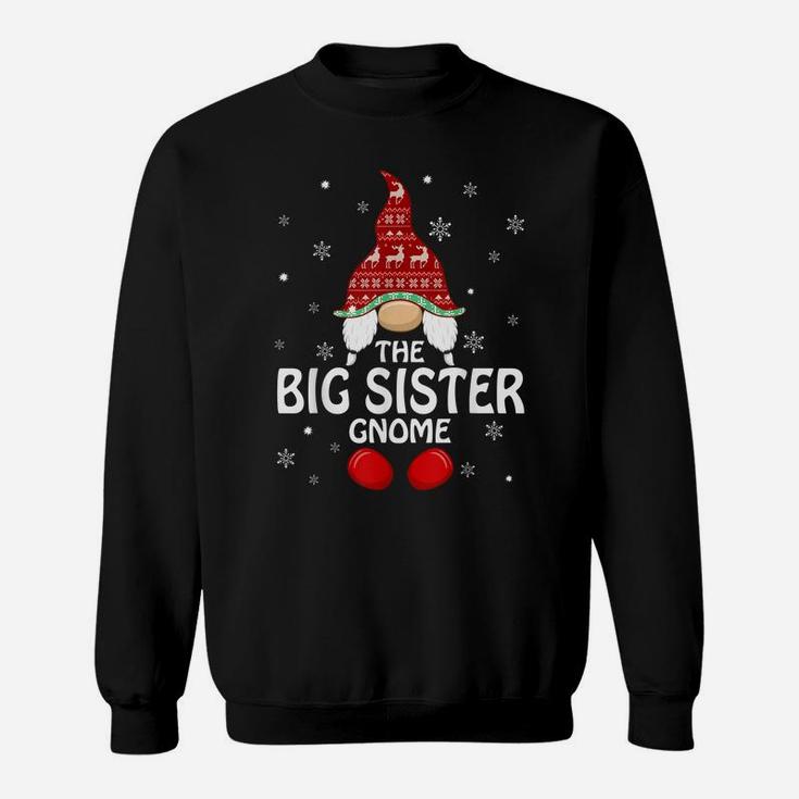 Big Sister Gnome Family Matching Christmas Funny Xmas Pajama Sweatshirt