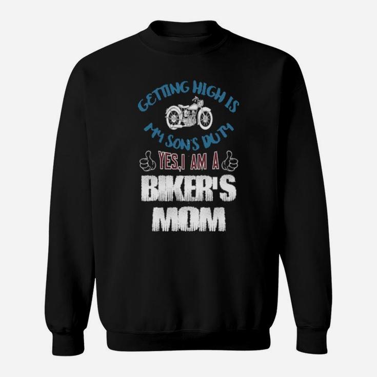 Biker's Mom    Vintage Art Sweatshirt