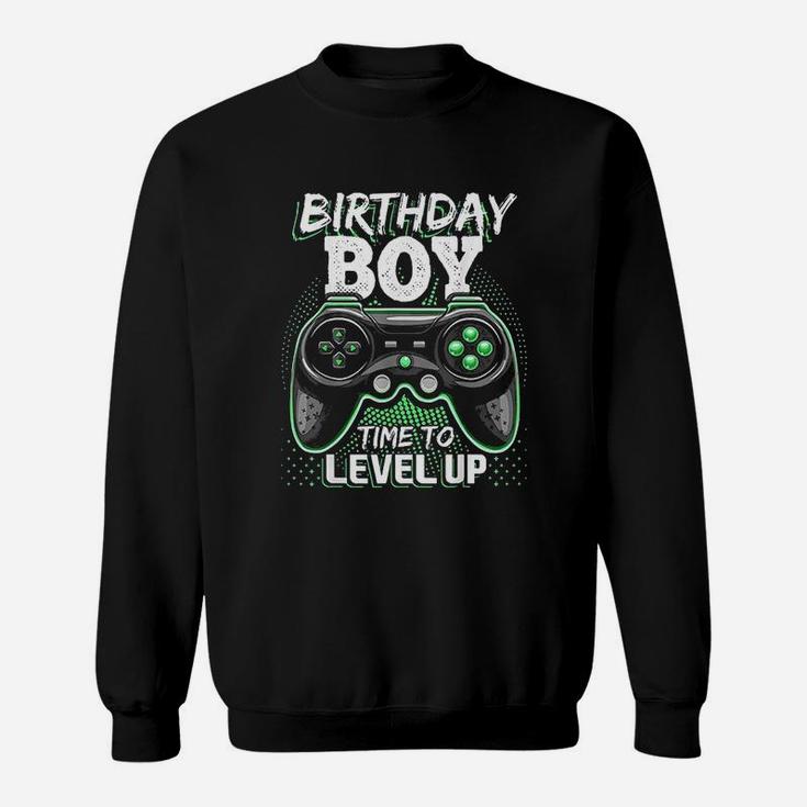 Birthday Boy Time To Level Up Video Game Birthday Sweatshirt
