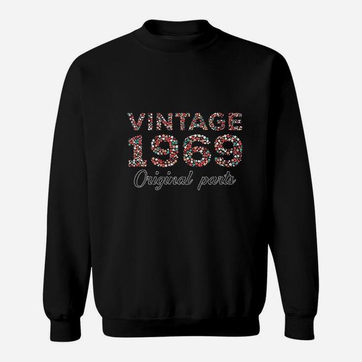 Birthday Retro Vintage Design 1969 Birthday Gift Idea Sweatshirt