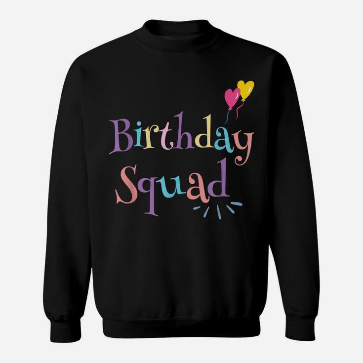 Birthday Squad Birthday Party Gift Pastel Sweatshirt