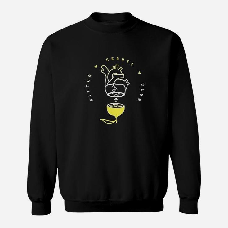 Bitter Hearts Club Broken Heart Cute Lemon Funny Graphic Sweatshirt