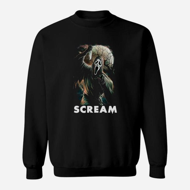 Black Scream Slasher Film Sweatshirt