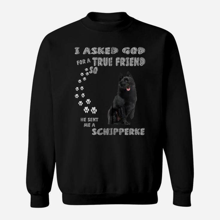 Black Sheepdog Dog Quote Mom Dad Costume, Cute Schipperke Zip Hoodie Sweatshirt