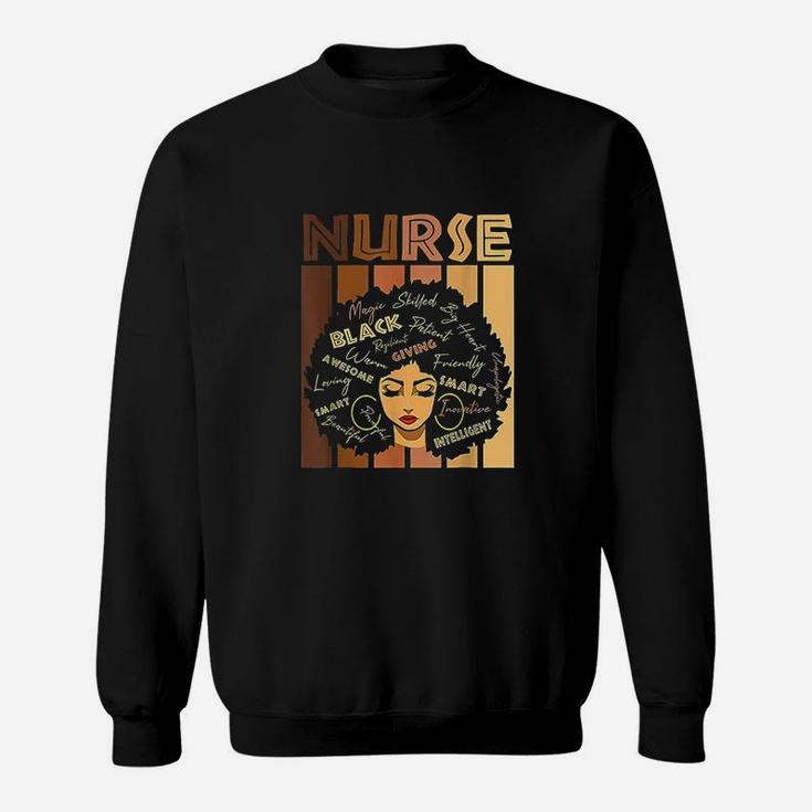Black Strong Nurse Afro Love Melanin African American Women Sweatshirt