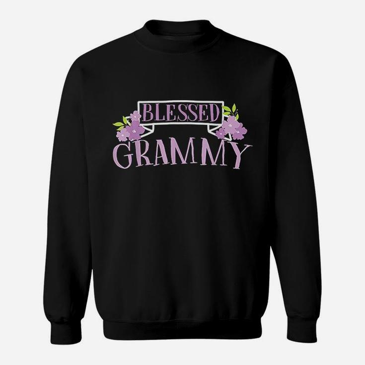Blessed Grammy Flowers Inspirational Grandma Mothers Day Sweatshirt