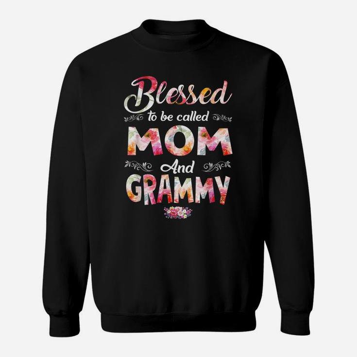 Blessed To Be Called Mom And Grammy Flower Mother's Day Sweatshirt