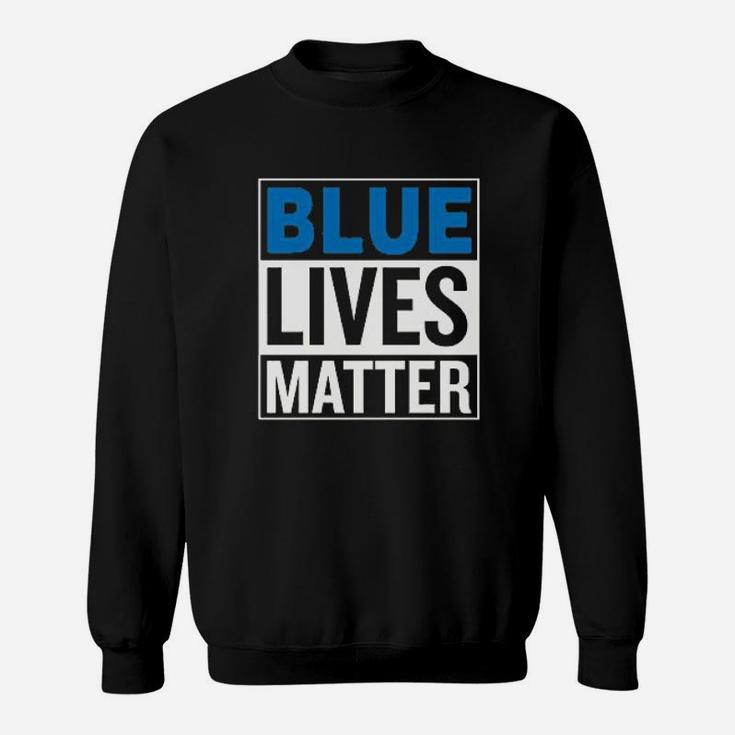 Blue Lives Matter Support Cops Police Appriciation Respect Sweatshirt
