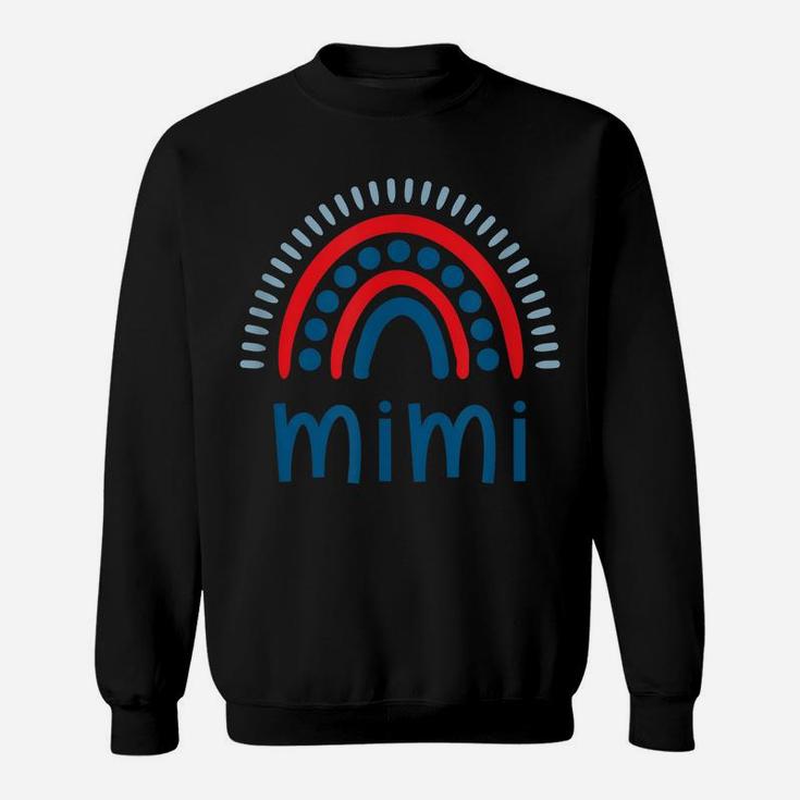 Boho Rainbow Vintage Design Mimi Funny 4Th July Gift Sweatshirt