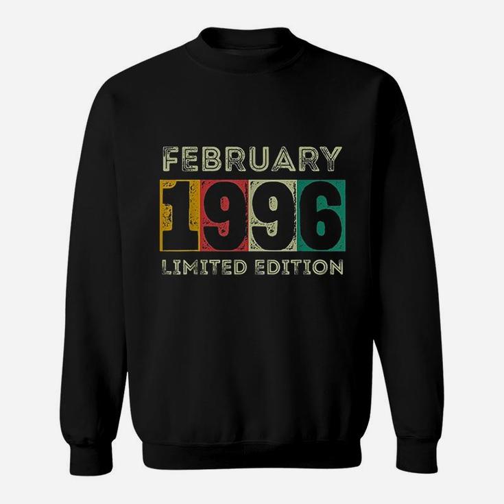 Born In February 1996 25Th Birthday Gift 25 Years Old Sweatshirt