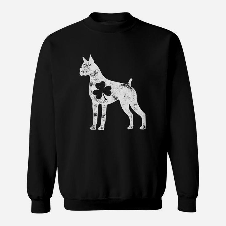 Boxer St Patricks Day Women Men Shamrock Dog Lover Gifts Sweatshirt
