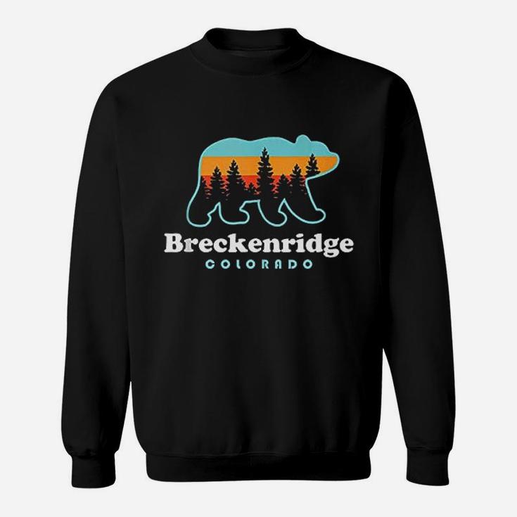 Breckenridge Colorado Bear Mountains Trees Sweatshirt
