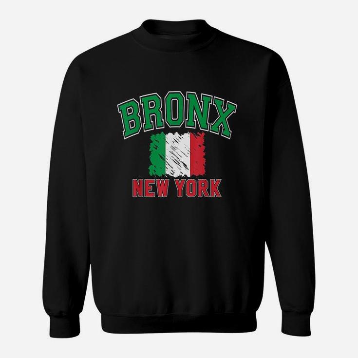 Bronx New York Style Italy Flag Sweatshirt