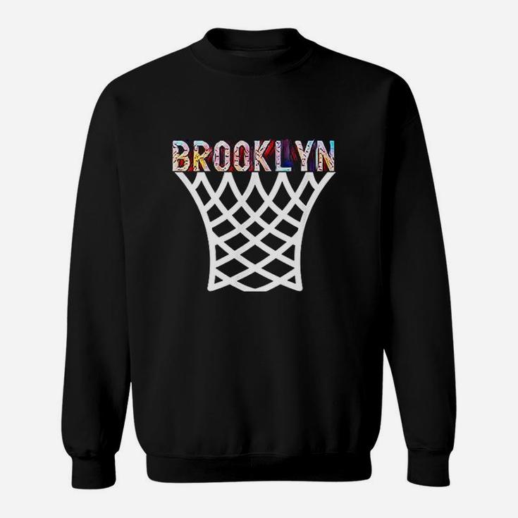 Brooklyn Basketball Game Nets Fan Retro Vintage Bball Sport Sweatshirt