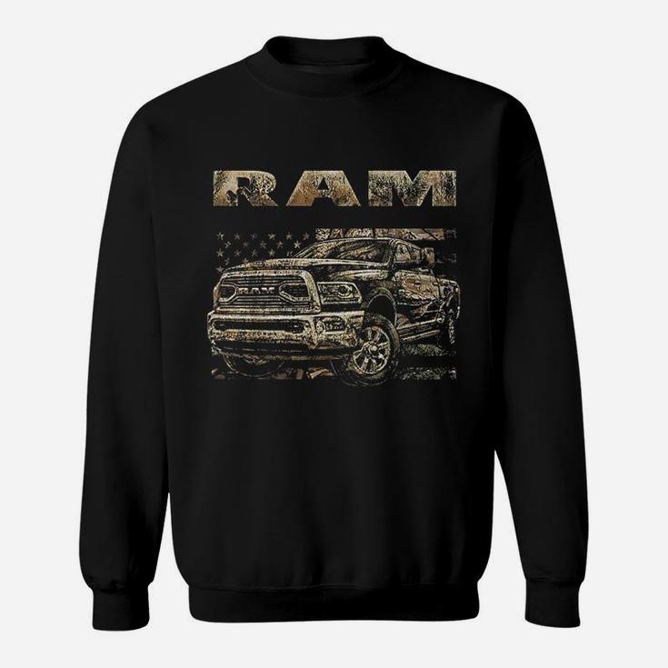 Buck Wear Ram 18 Camo Flag Sweatshirt