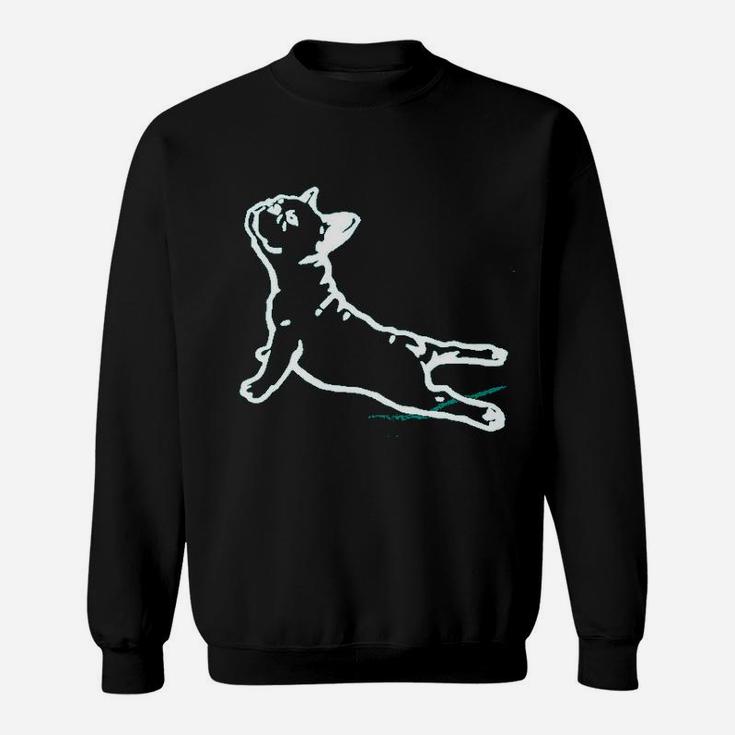 Bull Dog Funny Yoga Workout Sweatshirt