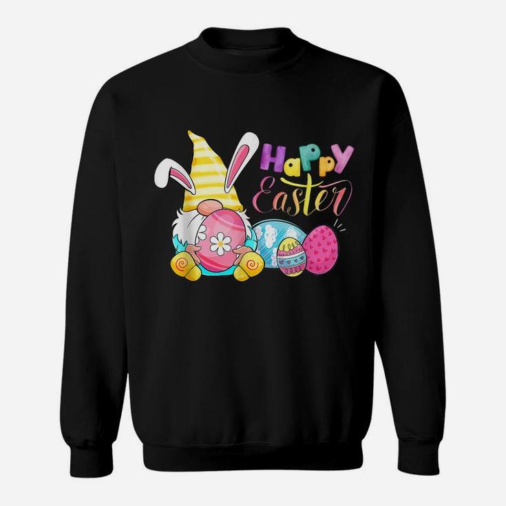 Bunny Gnome Rabbit Eggs Hunting Happy Easter Day Funny Sweatshirt