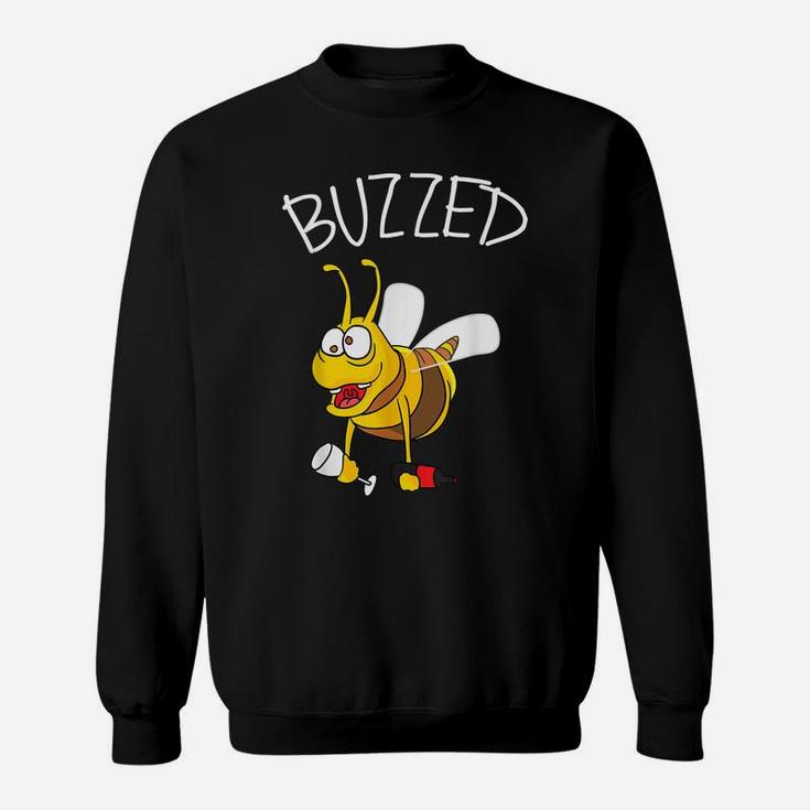 Buzzed Bee  Buzzed Wine Drinking Shirt Beekeeper Gift Sweatshirt