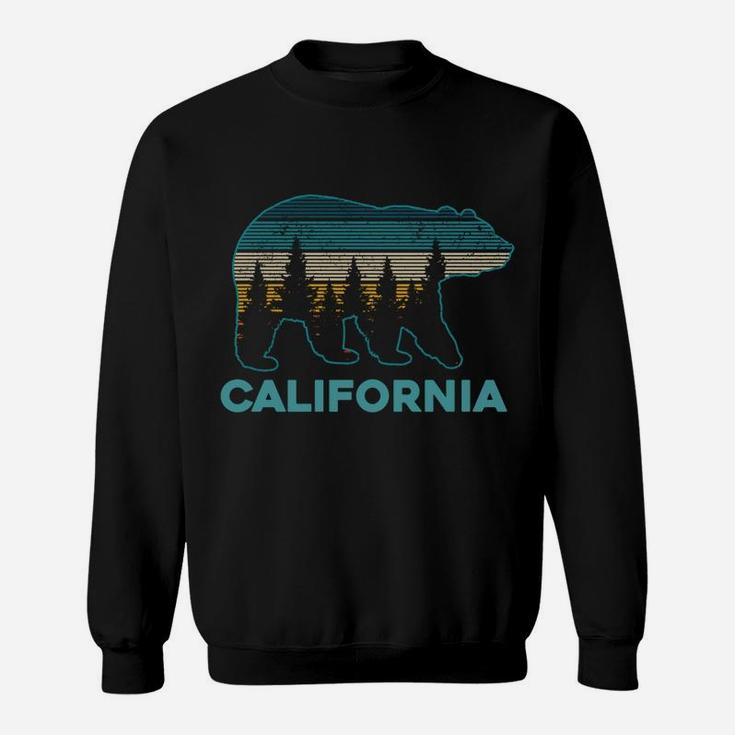 California Bear Vintage Retro Nature Hiking Souvenir Gift Sweatshirt