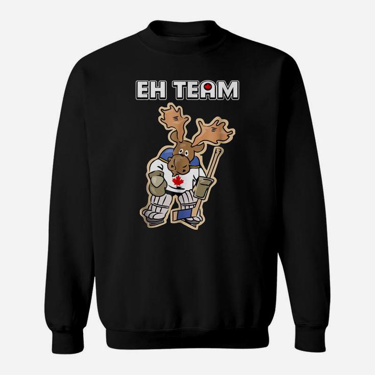 Canadian Moose Hockey Player Eh Team Sweatshirt