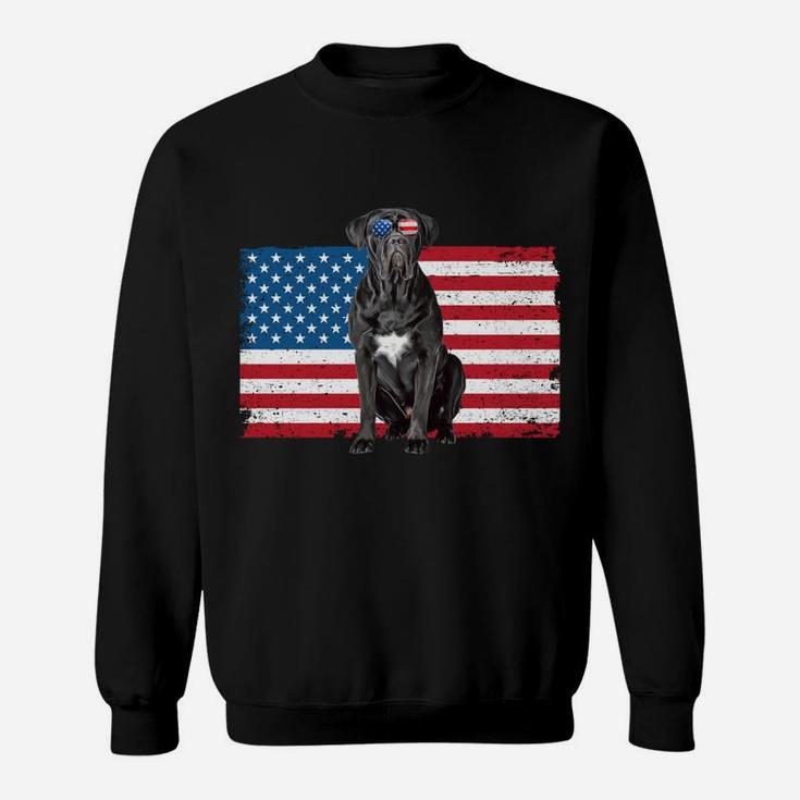 Cane Corso Dad Usa American Flag Cane Corso Dog Lover Owner Sweatshirt