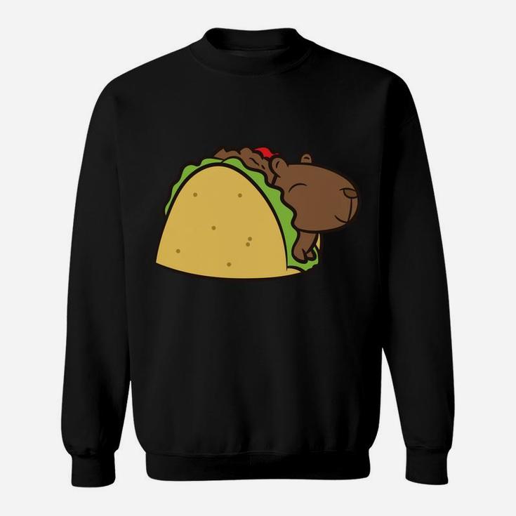 Capybara Gift Kids Tacobara Funny Capybara Tacos Sweatshirt