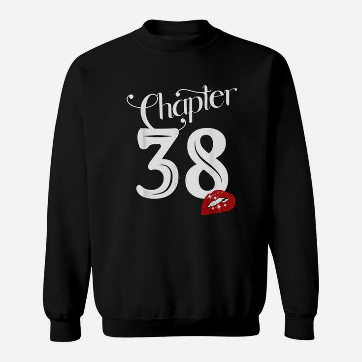 Chapter 38 38Th Birthday Lips Chapter 38 Years Old 1982 Sweatshirt