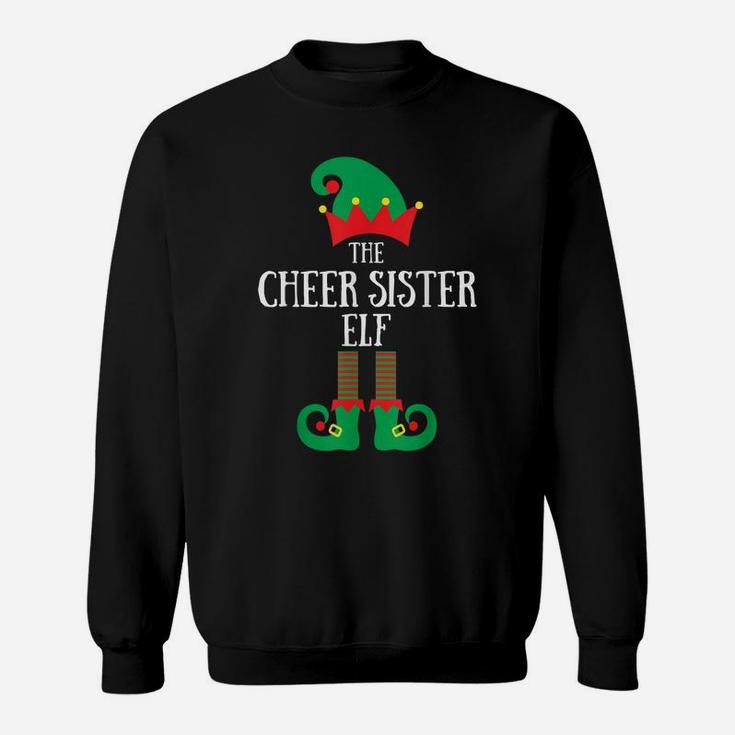 Cheer Sister Elf Christmas Cheerleading Matching Family Sweatshirt