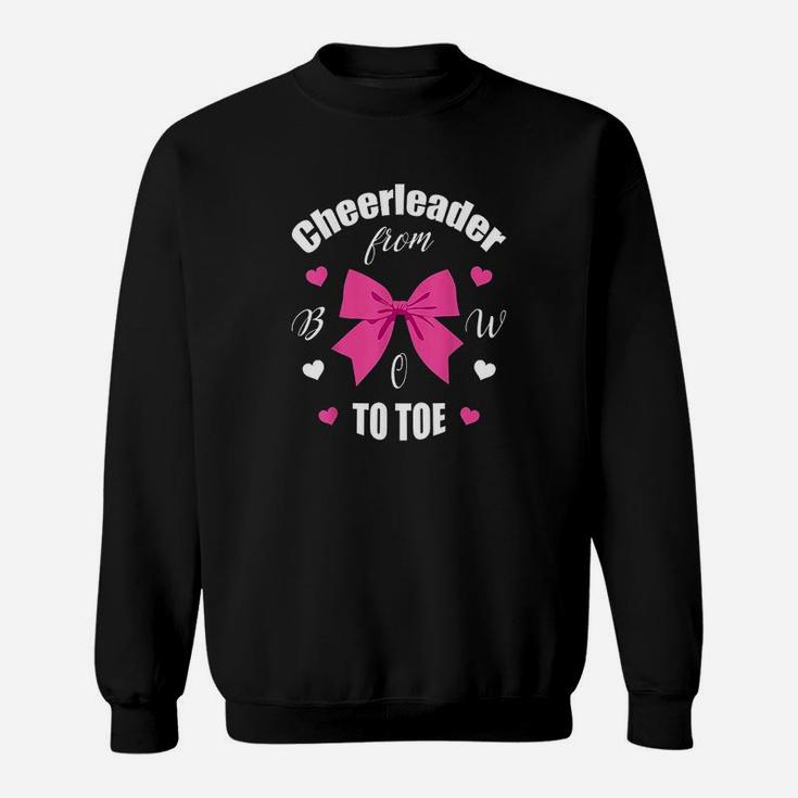 Cheerleader From Bow 2 Toe Cheerleading Girl Gift Sweatshirt
