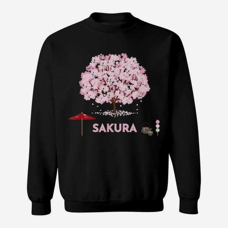 Cherry Blossom Japanese Pink Sakura Flower Tree Hanami Gift Sweatshirt