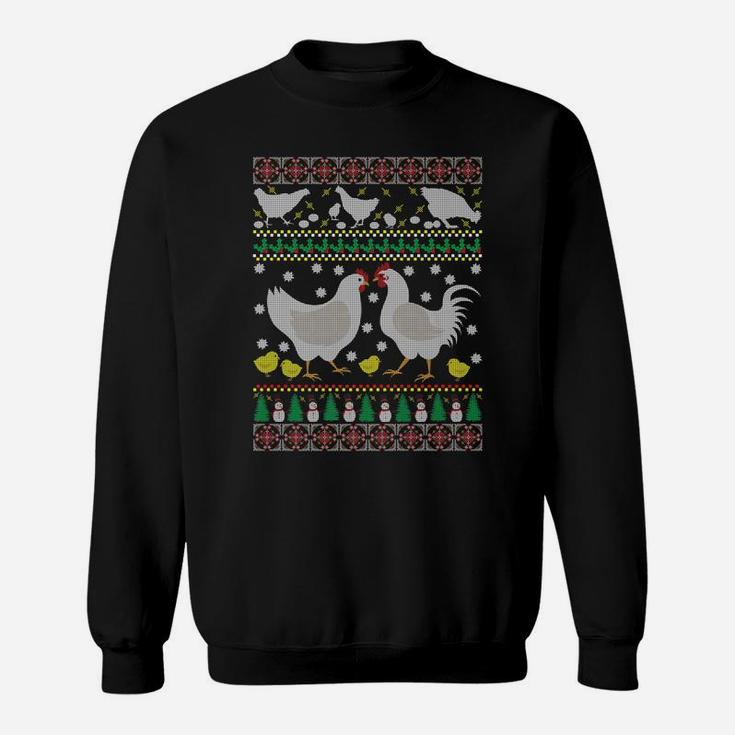 Chicken Ugly Christmas Farm Animal Funny Holiday Xmas Gift Sweatshirt