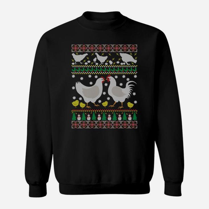 Chicken Ugly Christmas Farm Animal Funny Holiday Xmas Gift Sweatshirt Sweatshirt