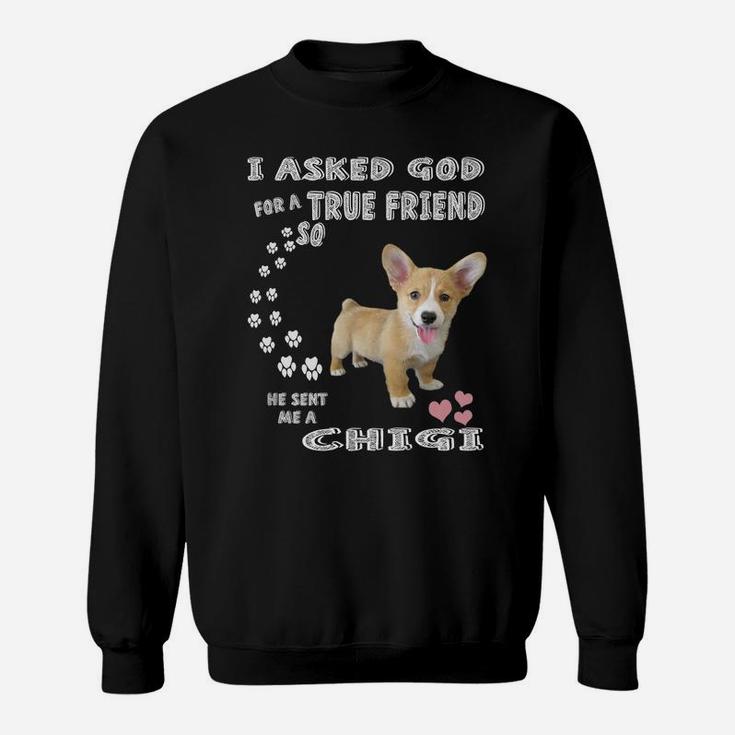 Chigi Dog Lovers Costume, Corgi Chihuahua Mom Dad Cute Chigi Sweatshirt