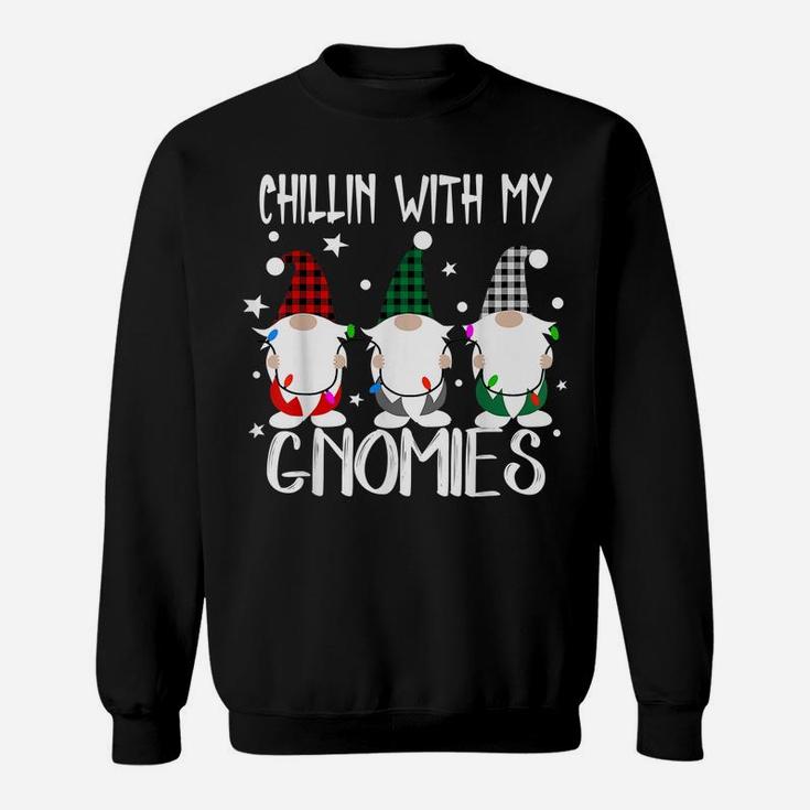 Chillin With My Gnomies Christmas Pamajas Family Funny Xmas Sweatshirt