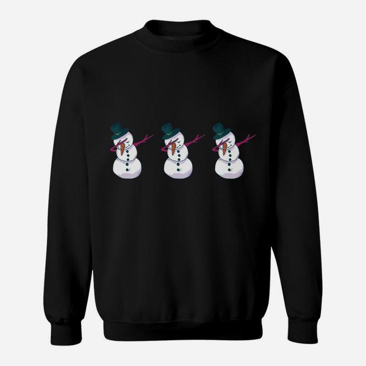 Chillin' With My Snowmies Christmas Snowmen Hanging Out Gift Sweatshirt