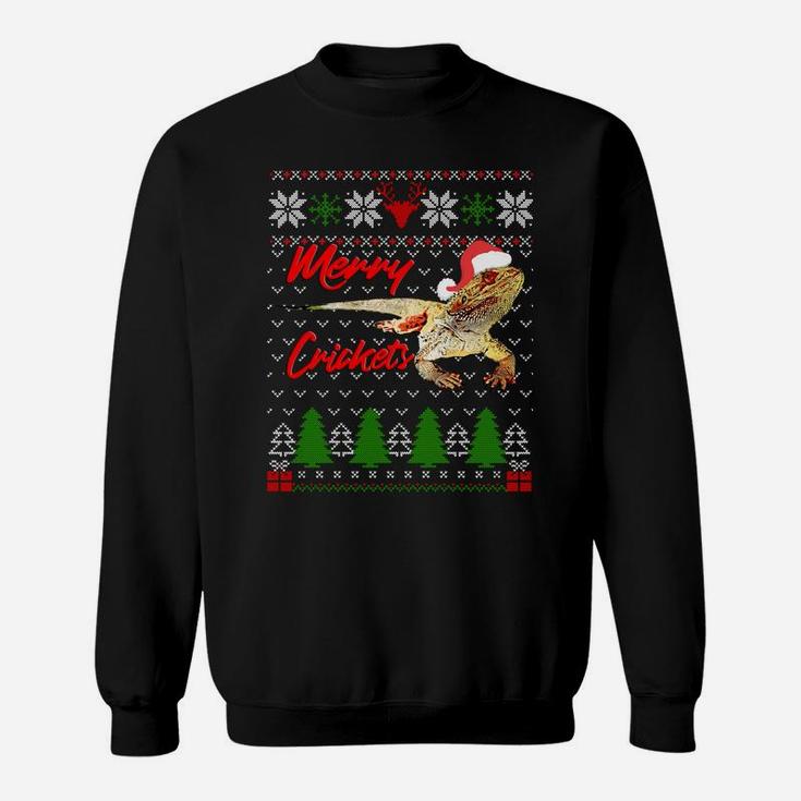 Christmas Bearded Dragon Santa Hat Pet Lizard Reptil Xmas Sweatshirt Sweatshirt