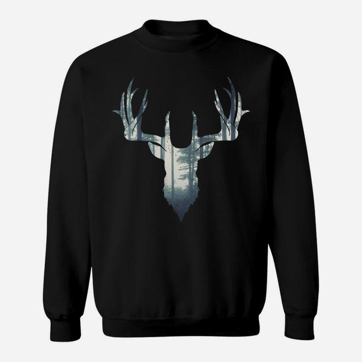 Christmas Deer Hunting | Forest Gift For Hunters Sweatshirt