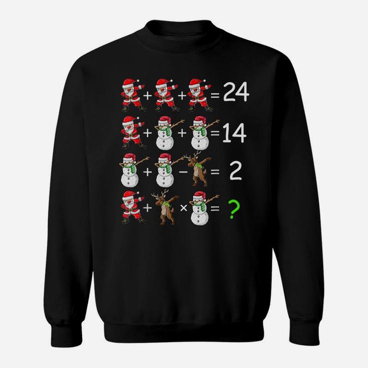 Christmas Order Of Operations Quiz Math Teacher Snowman Sweatshirt
